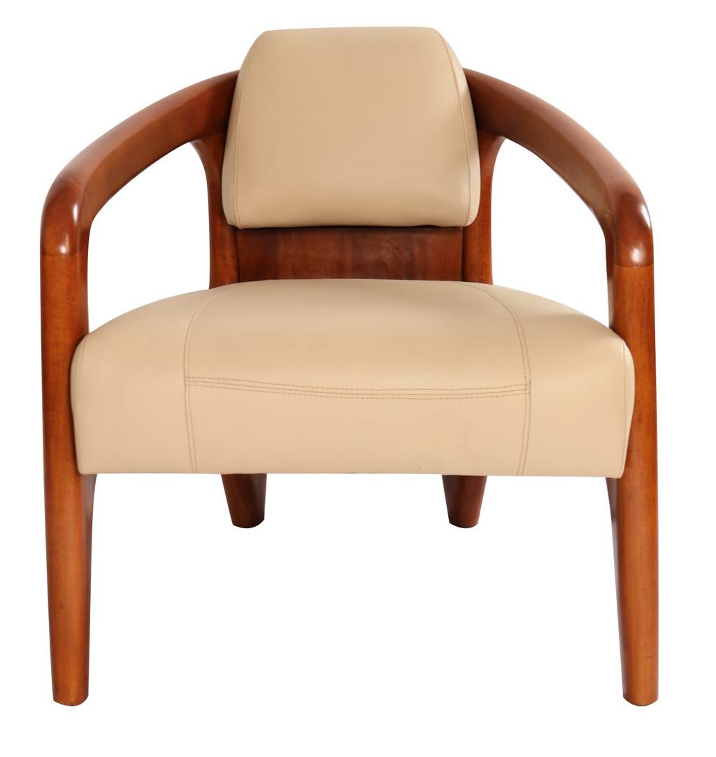 Fauteuil Club Daytona En Cuir Beige